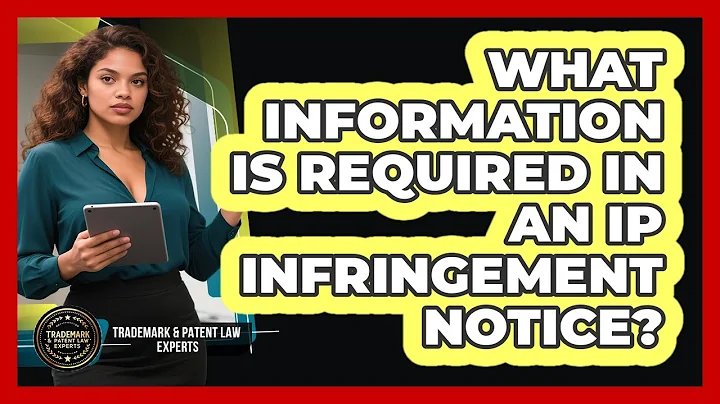 What Information Is Required In An IP Infringement Notice?