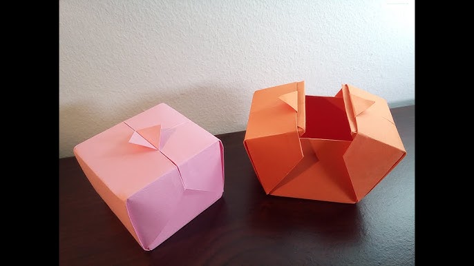 🎁 Cómo hacer una caja de papel ORIGAMI muy fácil 
