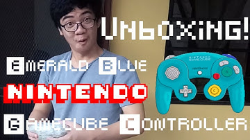 Unboxing an Emerald Blue Nintendo Gamecube Controller!!! w/ Smash Bros Gameplay.