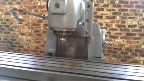 Running the Induma no. 3 milling machine 1500mm x 300mm