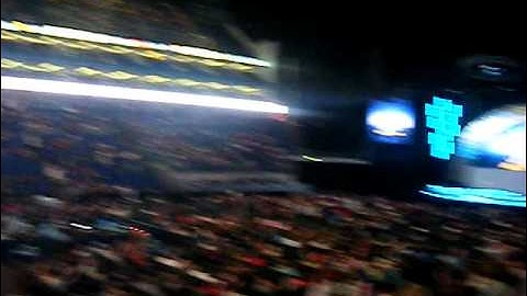 Our view from level one blk 110 row n - O2 Arena London