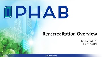 PHAB Reaccreditation 101