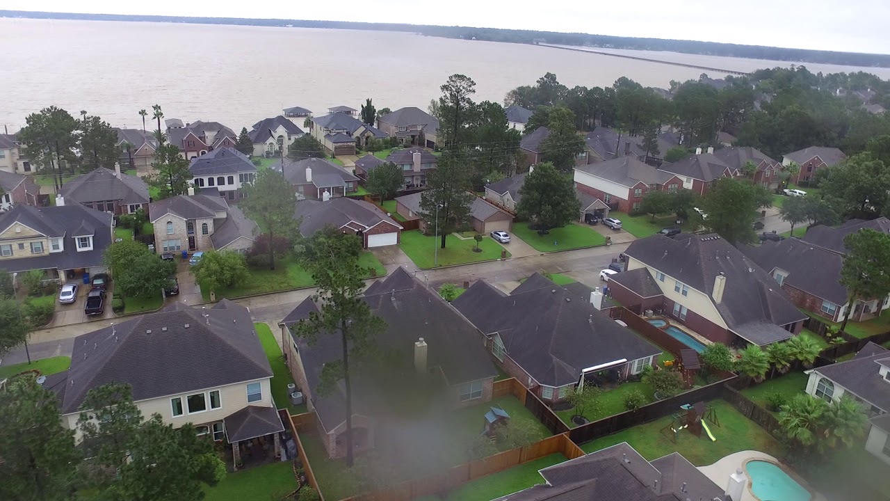 Walden near Lake Houston quick peek via drone in TS Harvey YouTube