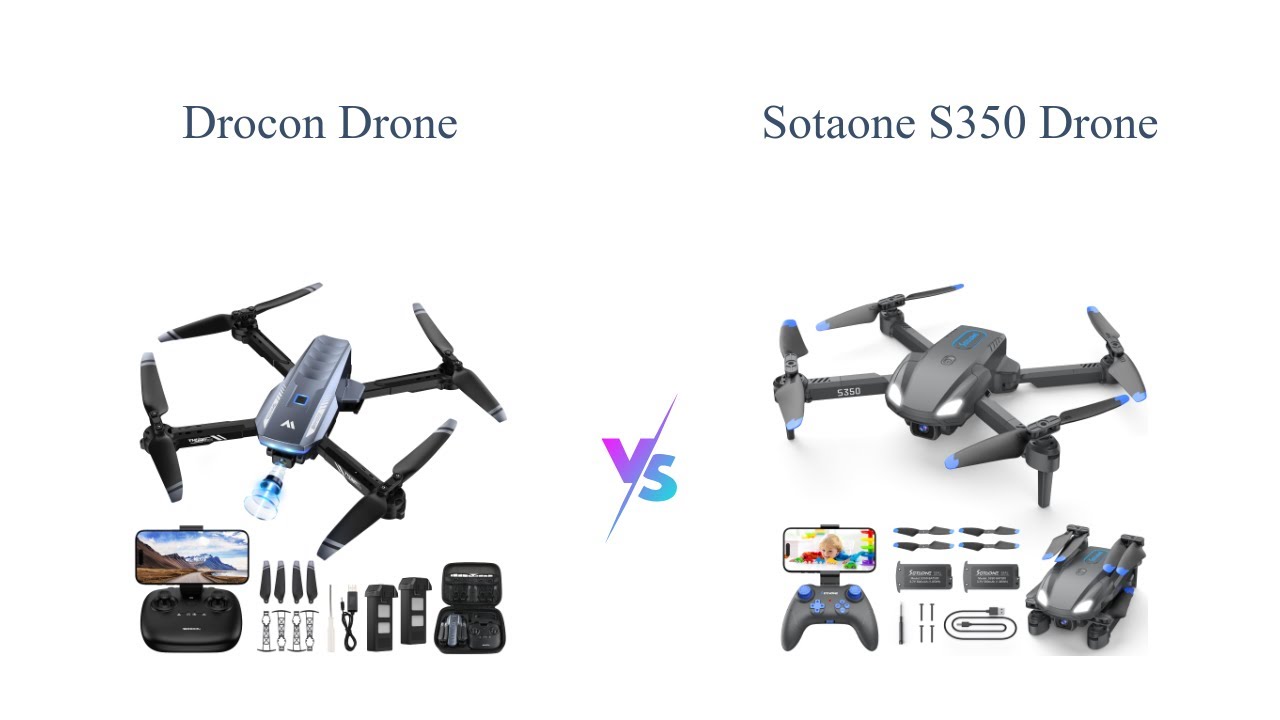 DROCON F19 vs SOTAONE S350 Drone Comparison 🚁🎥 - YouTube