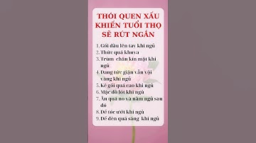 Thói quen xấu rút ngắn tuổi thọ