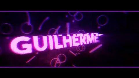 Intro 3D avançada cor roxa com o nome Guilherme #16