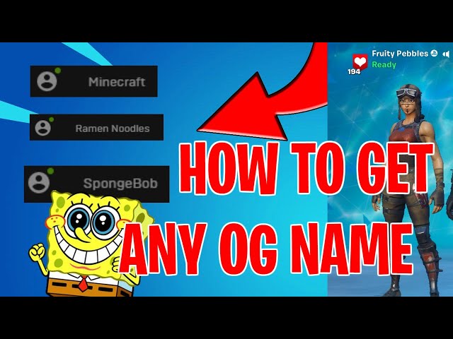 How to get ANY *OG* Epic Name in Fortnite Chapter 3 Season 2 (EASY!) 