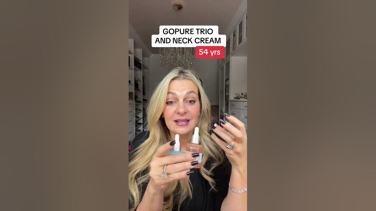 Review of the GoPure Trio and viral Neck cream YouTube