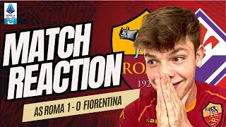 CHAMPIONS LEAGUE MIRAGE! Roma 1-0 Fiorentina REACTION