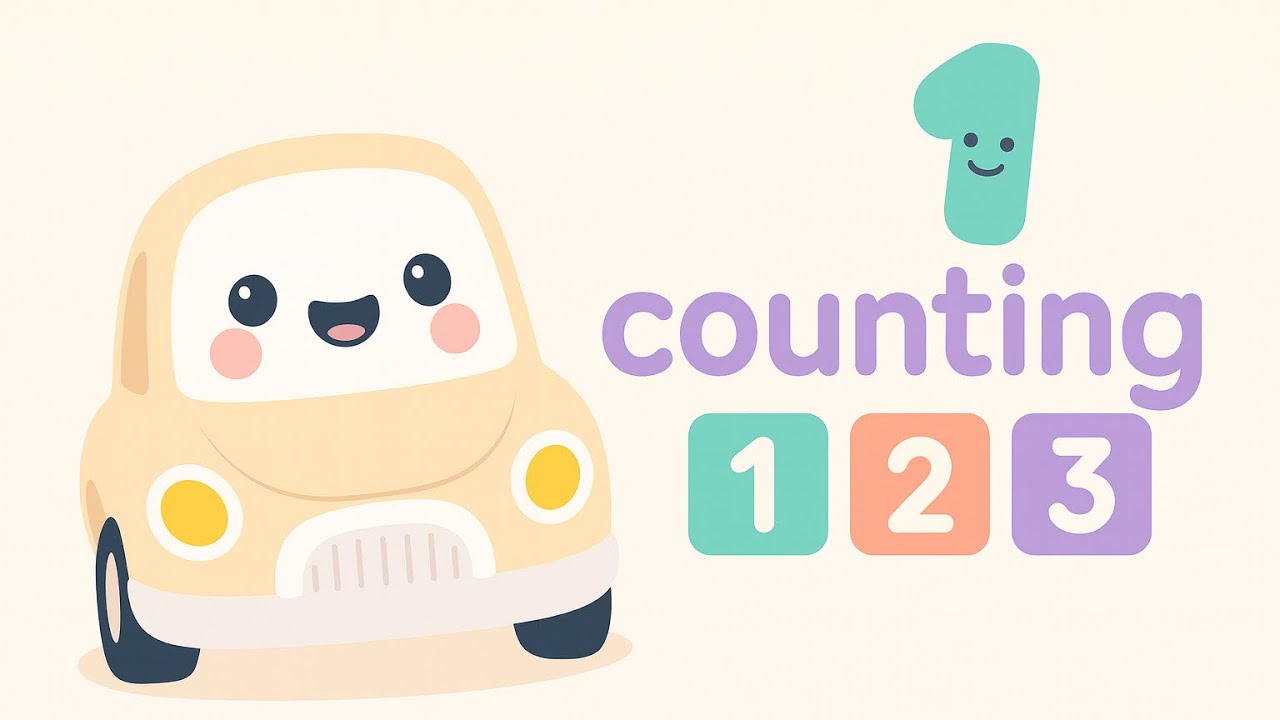 Toddler learning video - simple counting - balloon counting - the learning cars