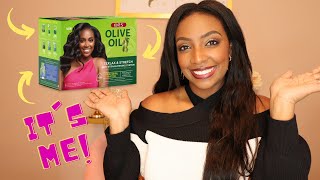 I&#39;m on a Relaxer Box!!! Detailed Review of ORS Olive Oil Texlax &amp; Stretch Semi-Straightening System