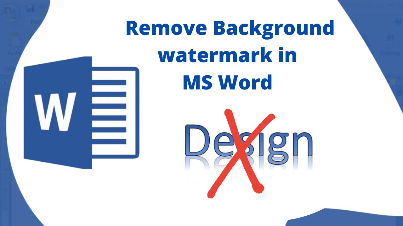 How To Remove Background Logo In MS Word YouTube How To Remove Background Logo In MS Word YouTube