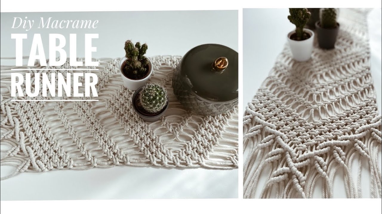 DIY Macrame Table Runner/Step By Step/Jak Zrobić Bieżnik Krok Po Kroku