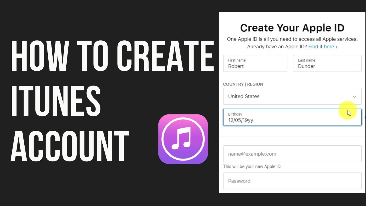 How To Create An ITunes Account ITunes Sign Up YouTube How To Create An ITunes Account ITunes Sign Up YouTube