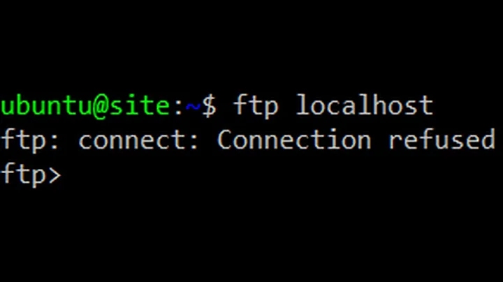 🐱‍💻 ftp localhost connection refused