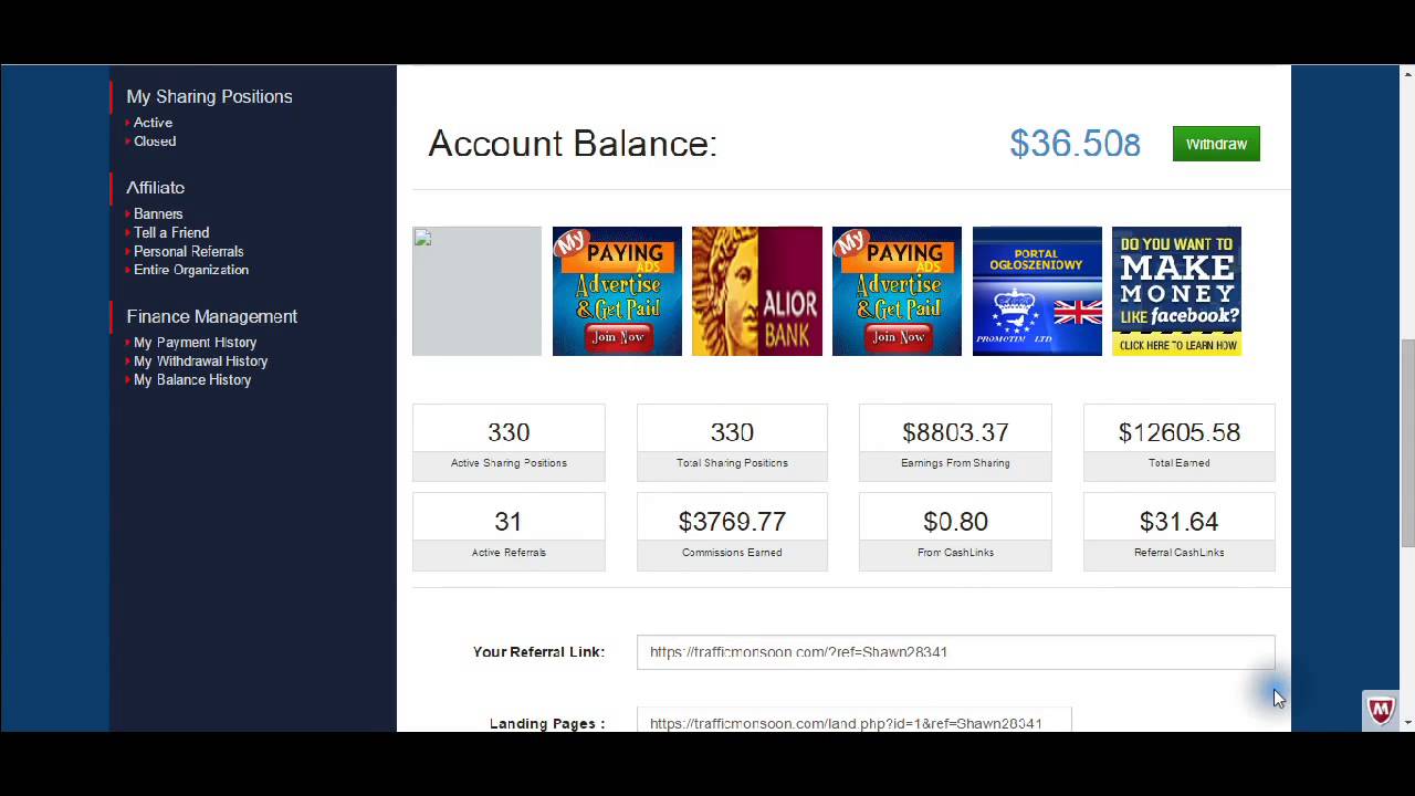 Traffic Monsoon Review  $450 A Day Proof of Income