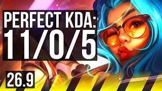 ZERI &amp; Lulu vs APHELIOS &amp; Soraka (ADC) | Perfect KDA: 11/0/5 | EUW Challenger | 26.9