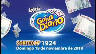 Sorteo Gana Diario - Domingo 18 de Noviembre de 2018