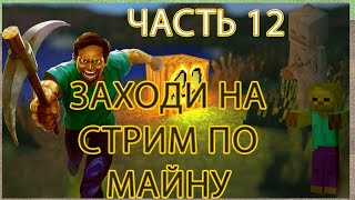 Стрим по  Minecraft Играем на сервере выживаем Часть 12