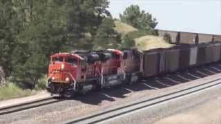 BNSF on Crawford Hill Part 3: Coal Train Meets!