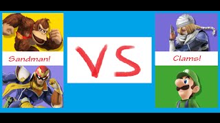 Pizza Cake Versus Sandman Falcon, Donkey Kong Vs Clams Luigi, Sheik