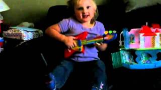 Tia Rocking Out.