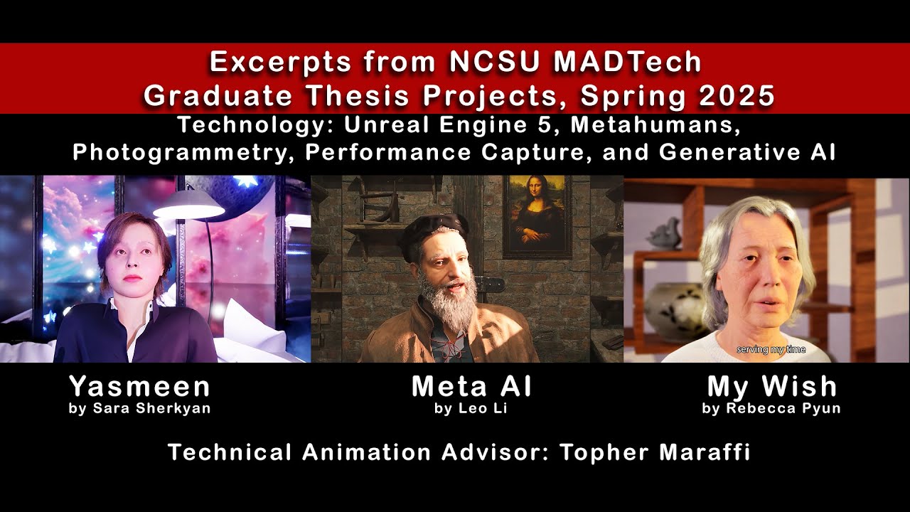 MADTech Metahuman Graduate Thesis Demo Reel 2025