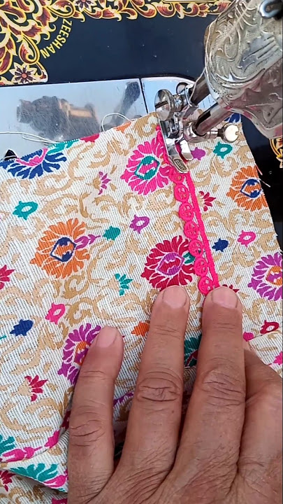 Gum lace lagane ka tarika |invisiblelace tutorial #shorts #shortsfeed #sewing #lace #trending