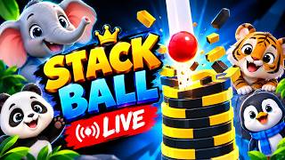 🎮 Stack Ball LIVE 🔥 | Can I Beat My Highest Score 😱 #VerticalLiveFeed #Live