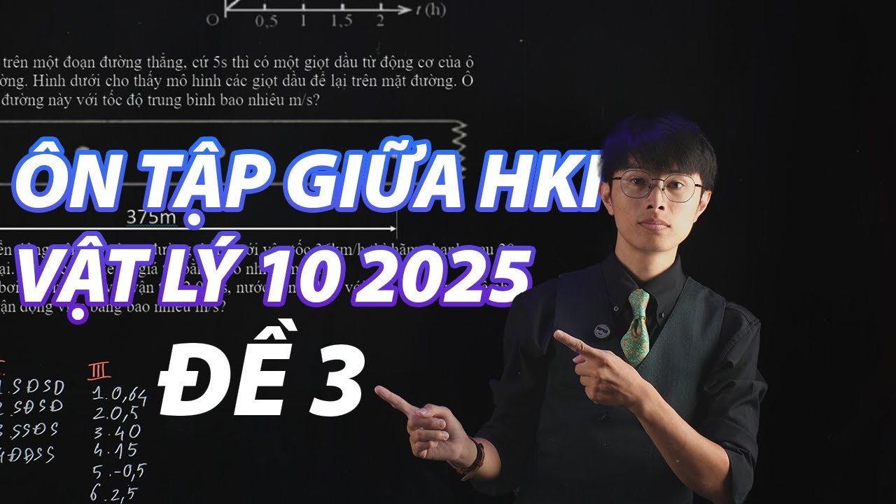 VẬT LÝ 10 | ÔN TẬP GIỮA HKI 2025 - ĐỀ SỐ 3 | THẦY DUY DẠY LÝ