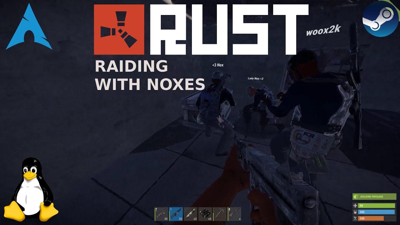 Rust - Linux | Raiding with Noxes - YouTube
