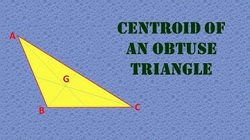 Centroid of an Obtuse Triangle
