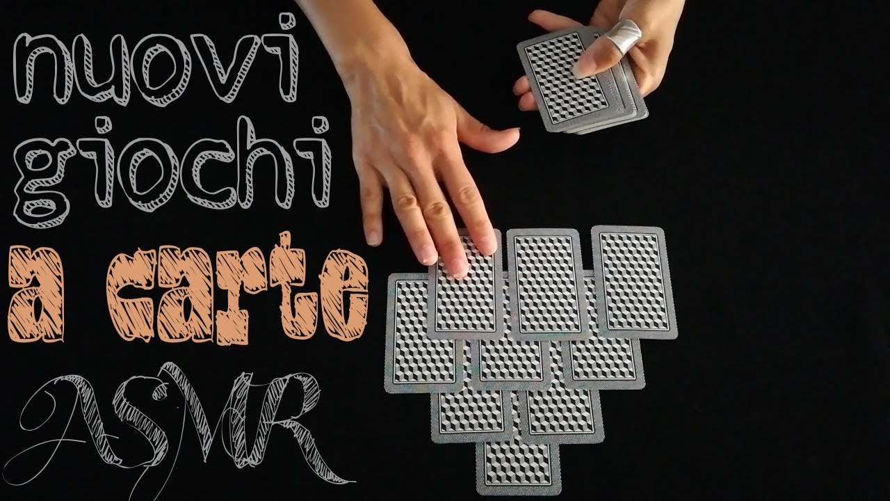ASMR [ita] nuovi giochi a carte ⚜️ whispering ⚜️