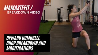 Half Kneeling Upward Dumbbell Chop with Breakdown and Modifications