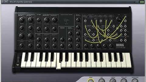 Korg MS-20 VST synthesizer (Korg) - Preview of 32 sound patches