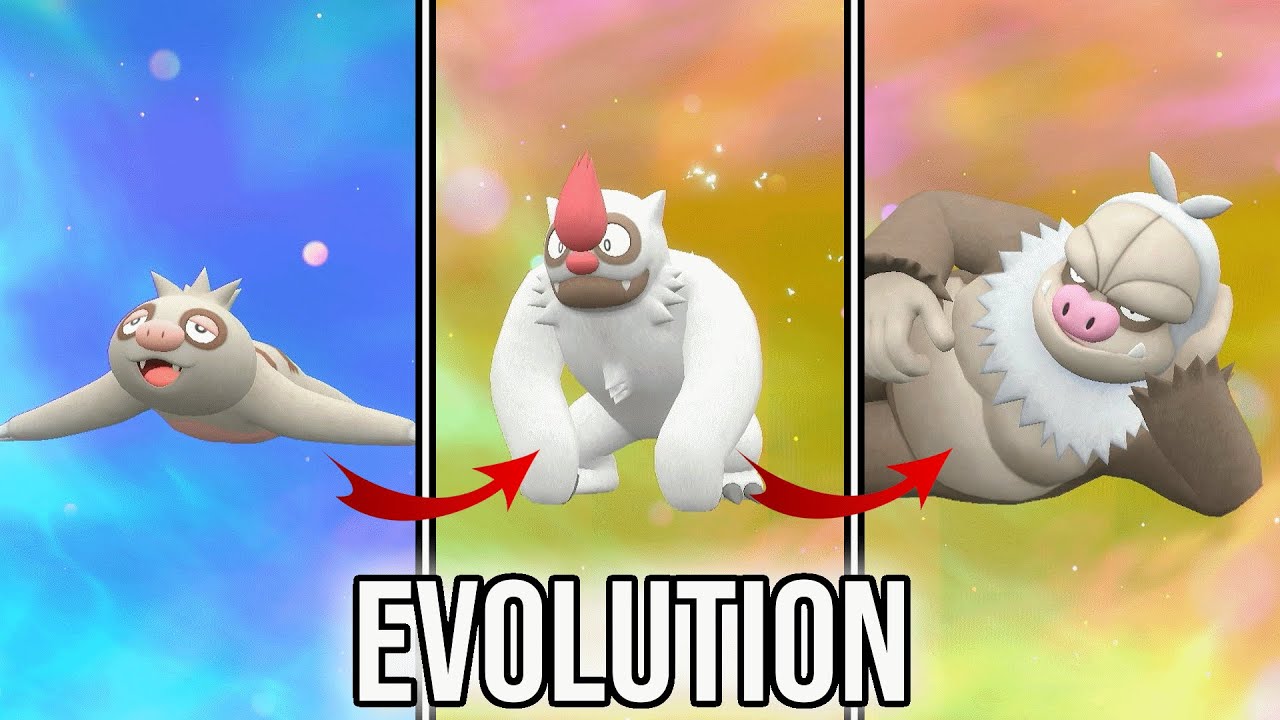 Slakoth | Vigoroth | Slaking | Evolution in Pokemon Scarlet & Violet | SV