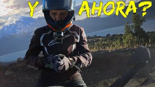 Patagonia EN MOTO :  Hicimos este TORTUOSO camino para llegar AL VOLCÁN 🌋 pero PASA ESTO