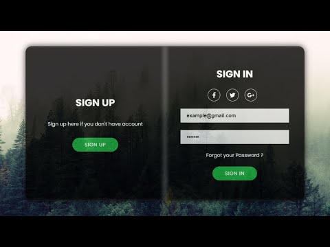 How to Create Login Form using (HTML / CSS)