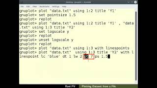 Plotting datasets from file-English
