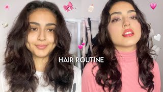 hair routine *wavy hair* + tips and products