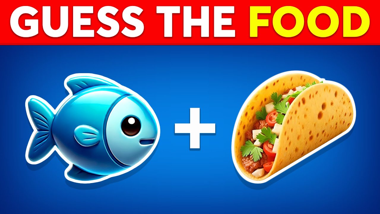 Can you Guess the Food Name by Emojis? 🍕🍟🥑 Food Quiz Challenge 2025