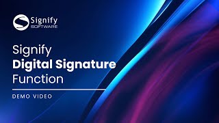 Signify Digital Signature Function screenshot 4
