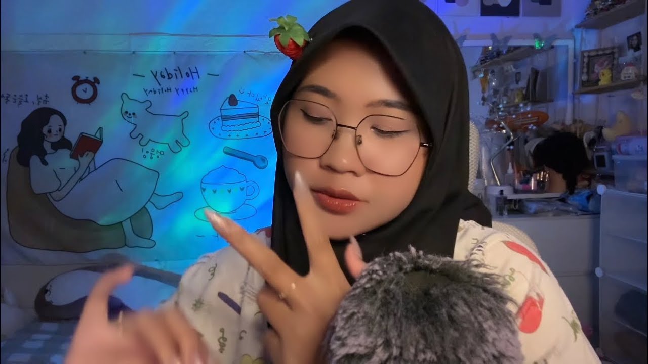 ASMR PLUCKING | HAND MOVEMENT | WOODSPOON | SPIT PAINTING | BUGS | COCONUT RAIN