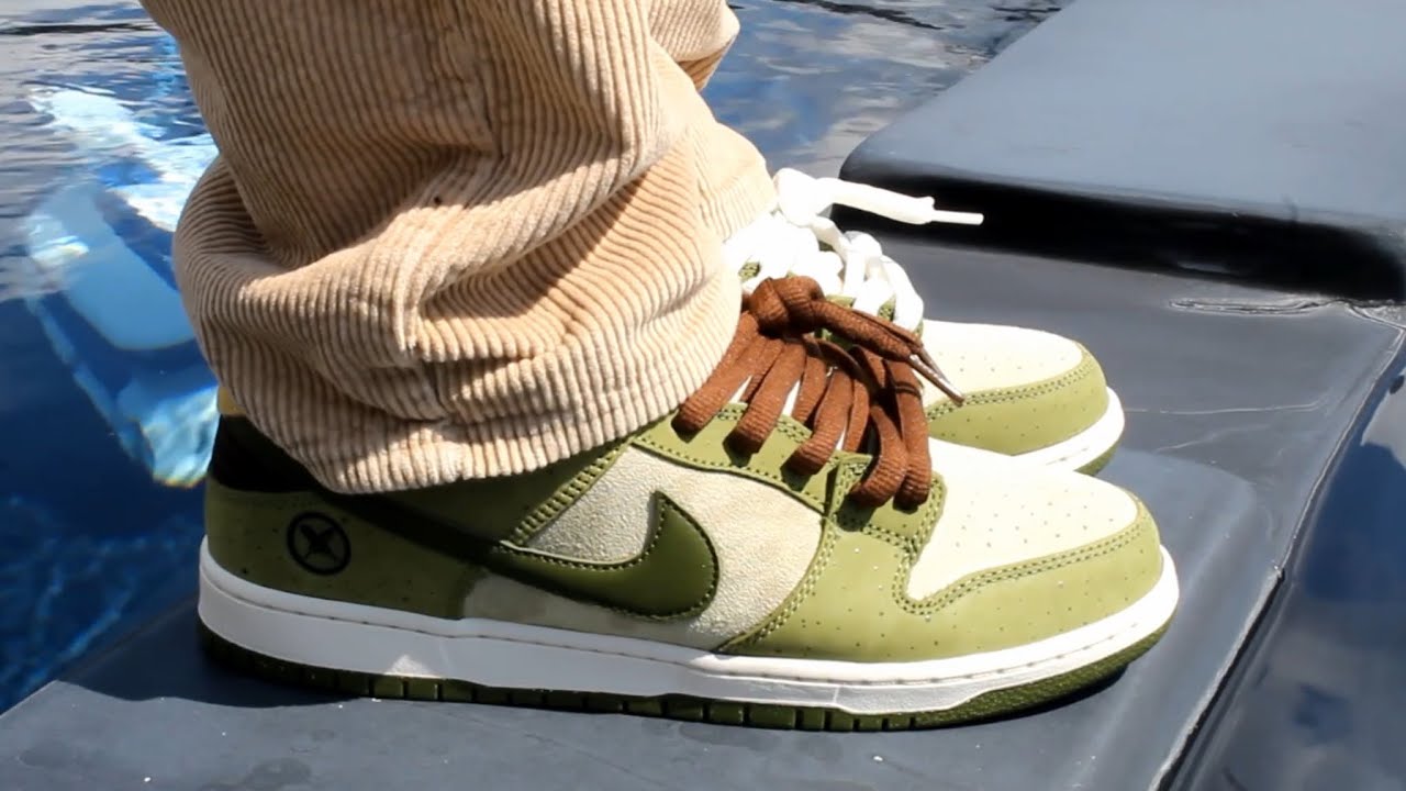 Nike SB Dunk Low Pro Yuto Horigome Matcha Review and on feet - YouTube