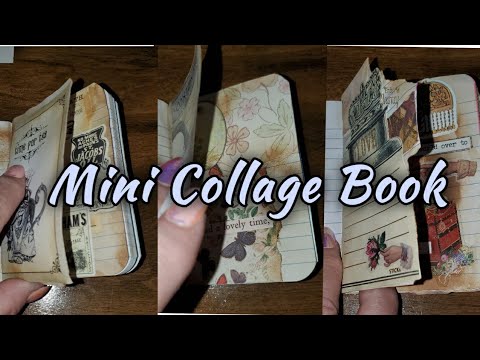 Build Your Stash / Mini Collage Book - YouTube