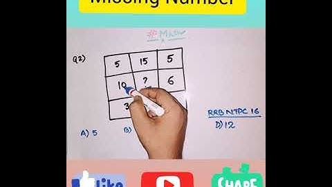 Missing Number Tricks || RRB NTPC GROUP D SSC AND ALL OTHER COMPITITION EXAM #Shorts#A2motivational