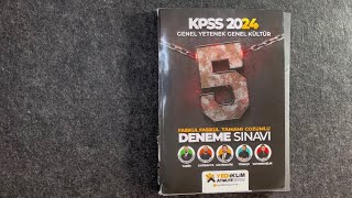 2024 KPSS DENEME İNCELEMESİ - YEDİİKLİM 5’Lİ DENEME