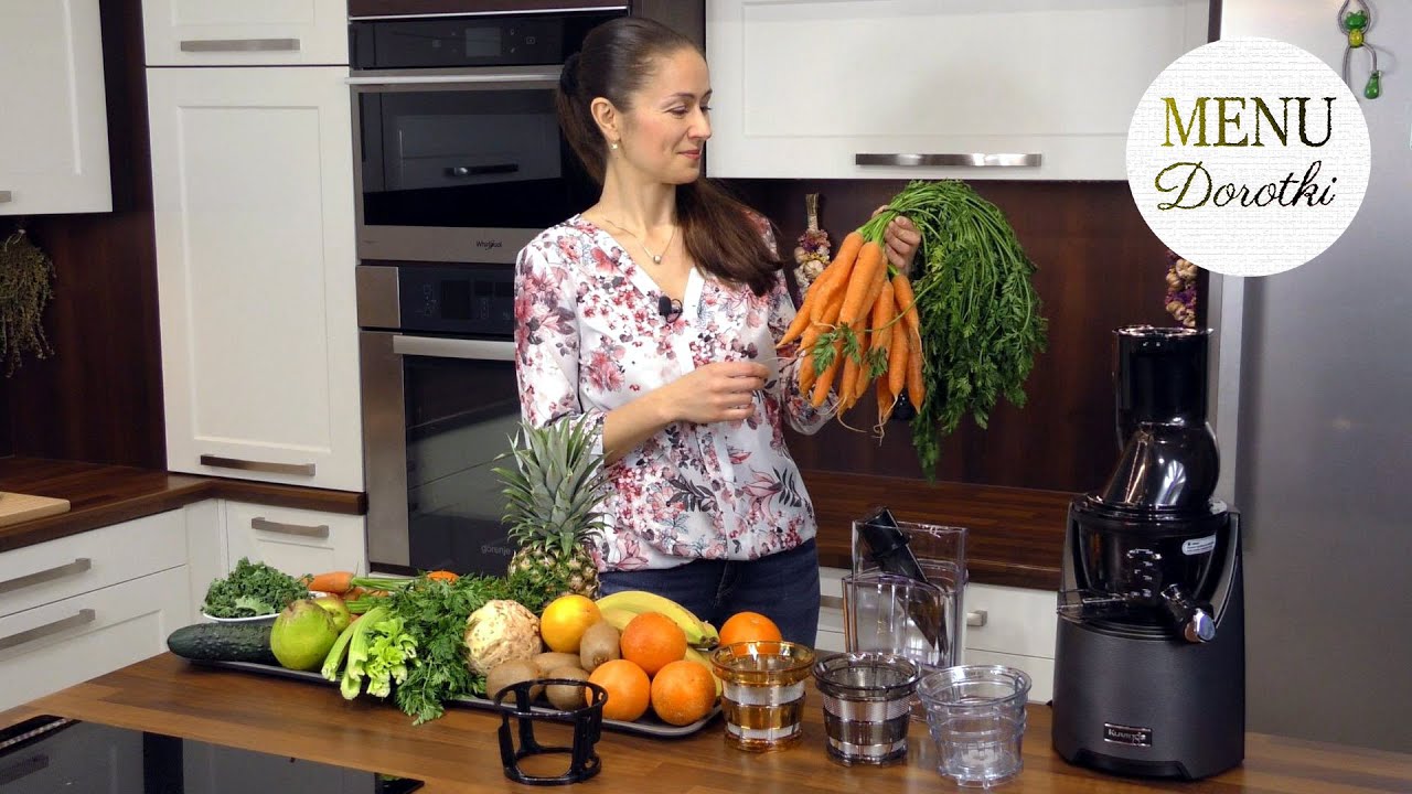 Dlaczego warto mieć w domu wyciskarkę wolnoobrotową? Jak prawidłowo z niej korzystać?  MENU Dorotki.