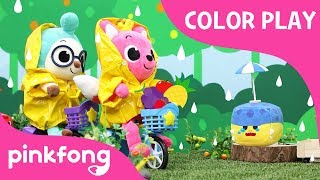 play colors with bike learn colors toy review pinkfong toy show for children
