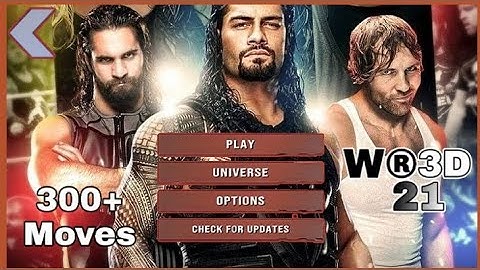 New Moves in WR3D 2K21 released mod best New Moves, Taunts, Entrance, menu, roster and more...